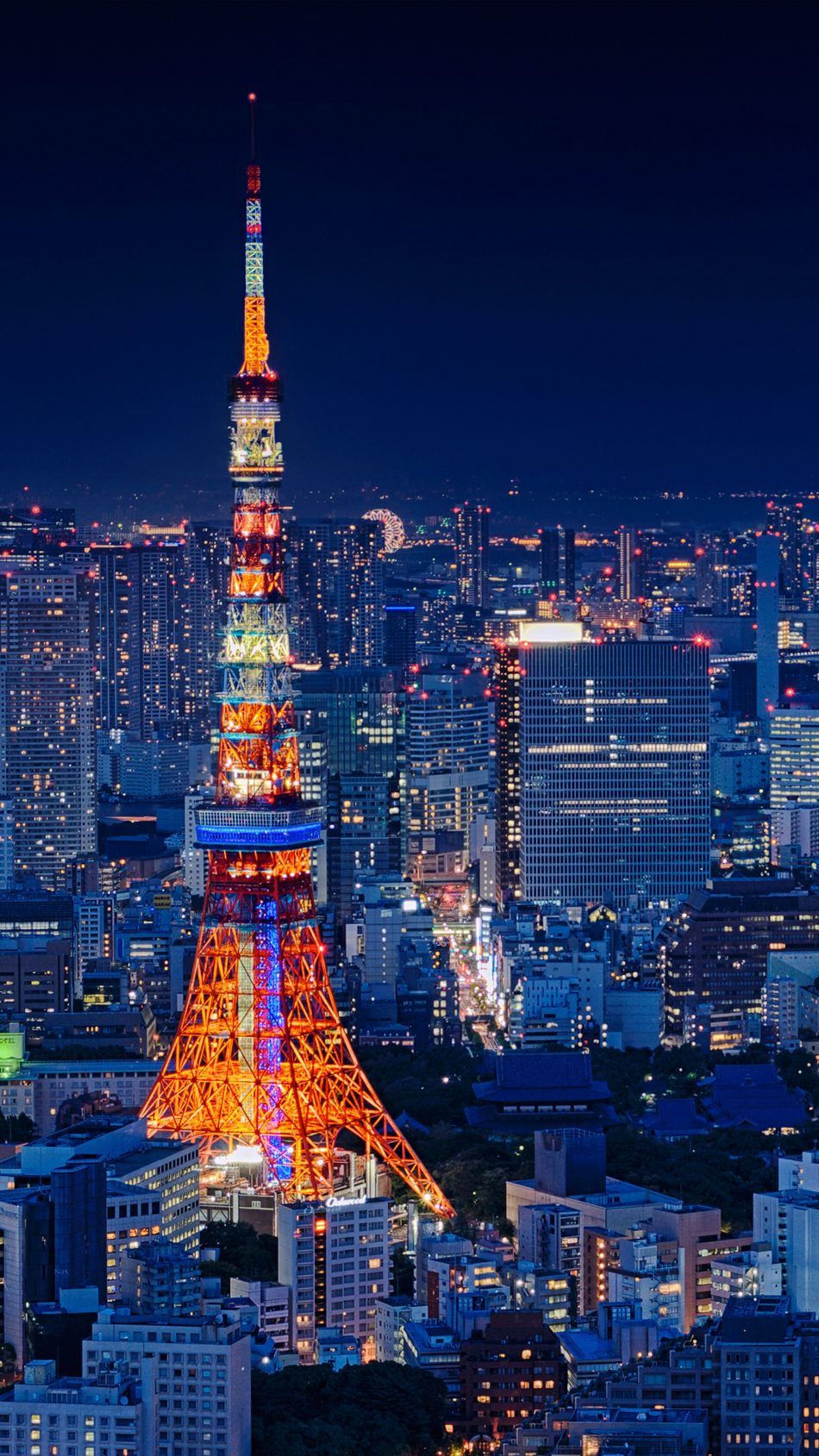 tokyo city wallpaper,cityscape,metropolitan area,landmark,city,tower