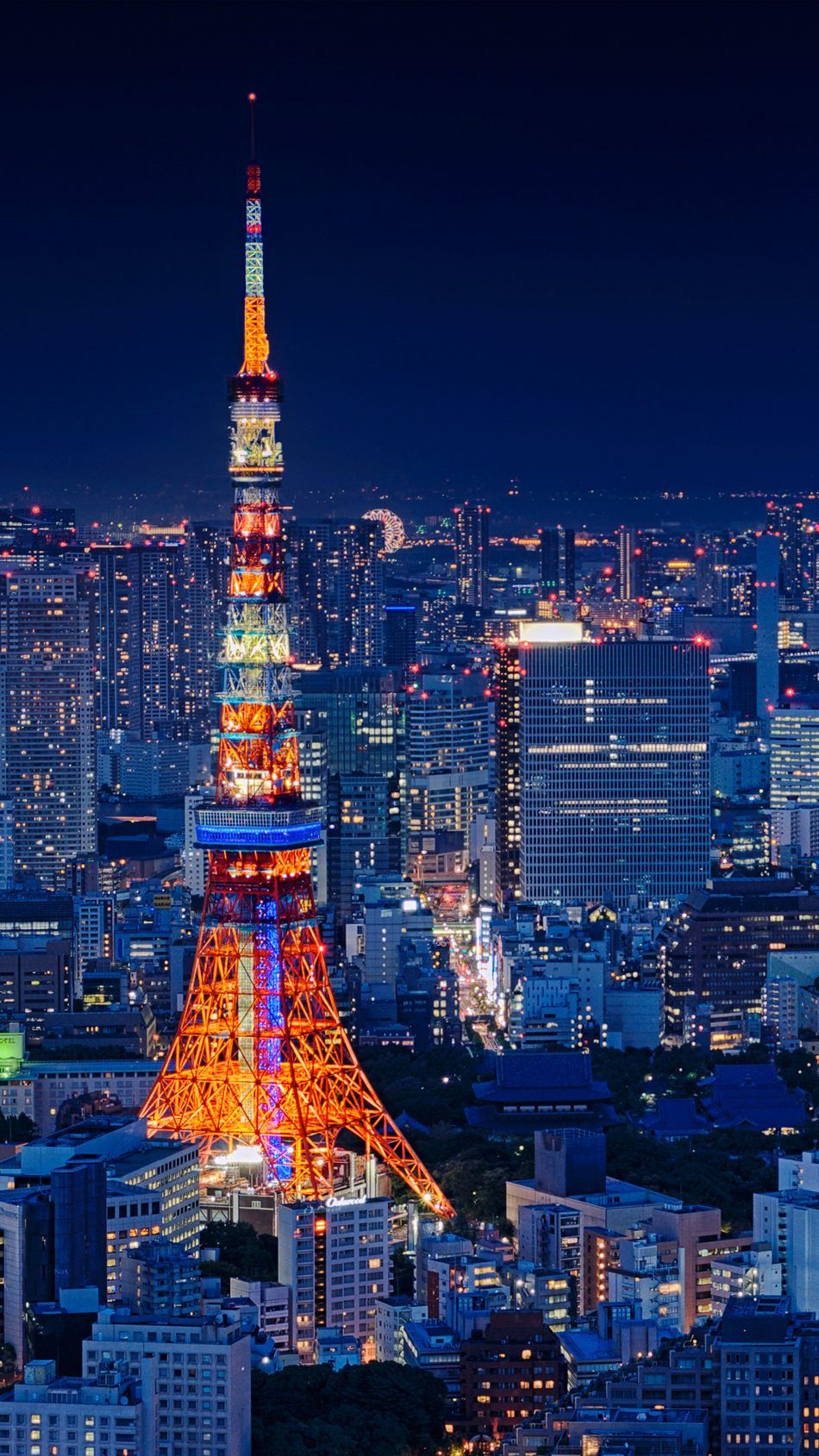 papel pintado de la ciudad de tokio,paisaje urbano,área metropolitana,ciudad,torre,área urbana