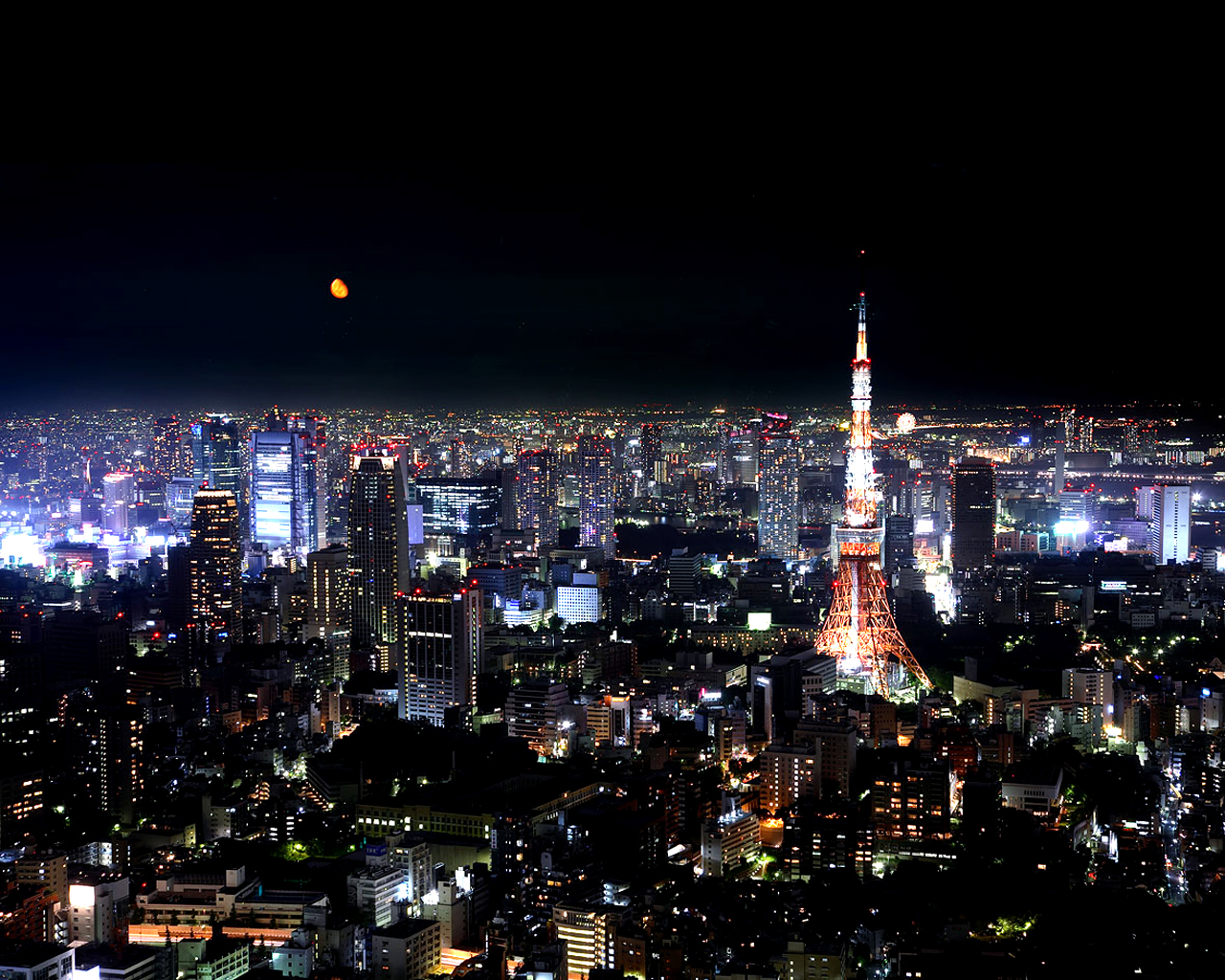 fond d'écran de la ville de tokyo,paysage urbain,ville,zone métropolitaine,nuit,zone urbaine