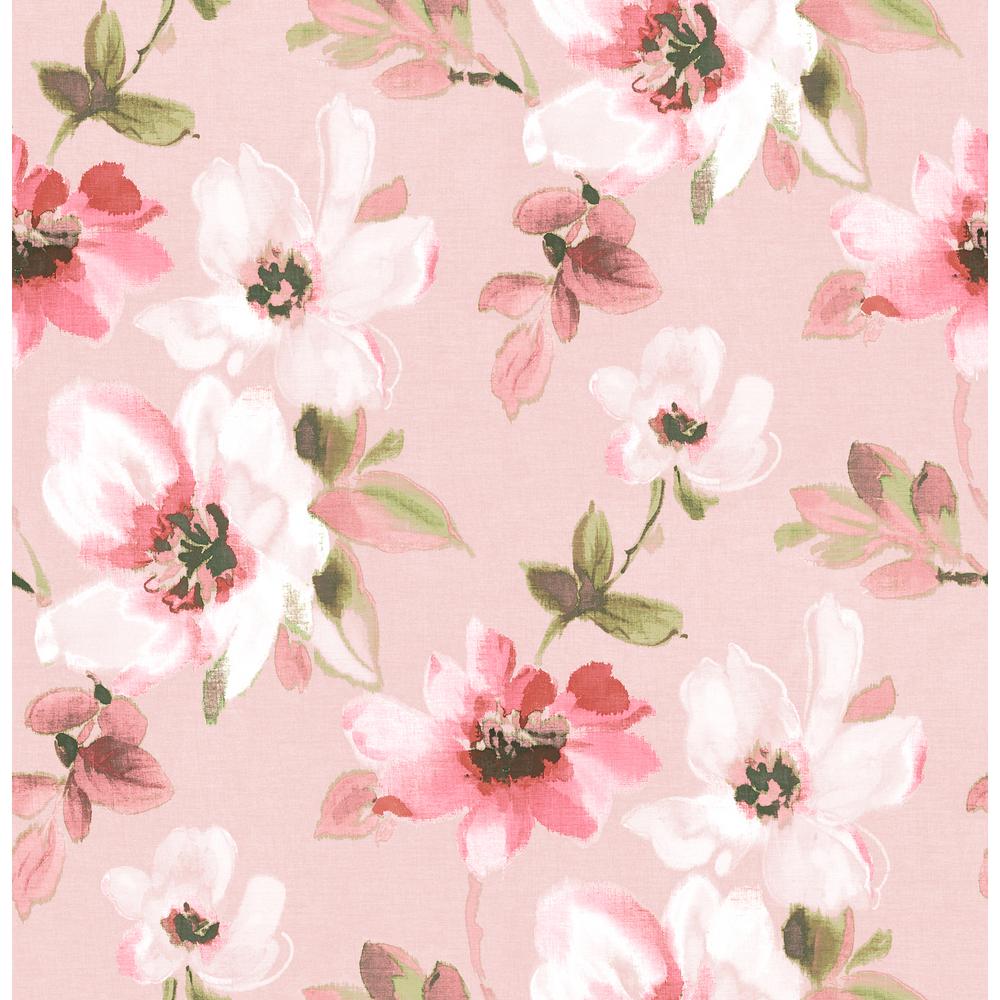 cremefarbene blumentapete,rosa,muster,blume,textil ,design