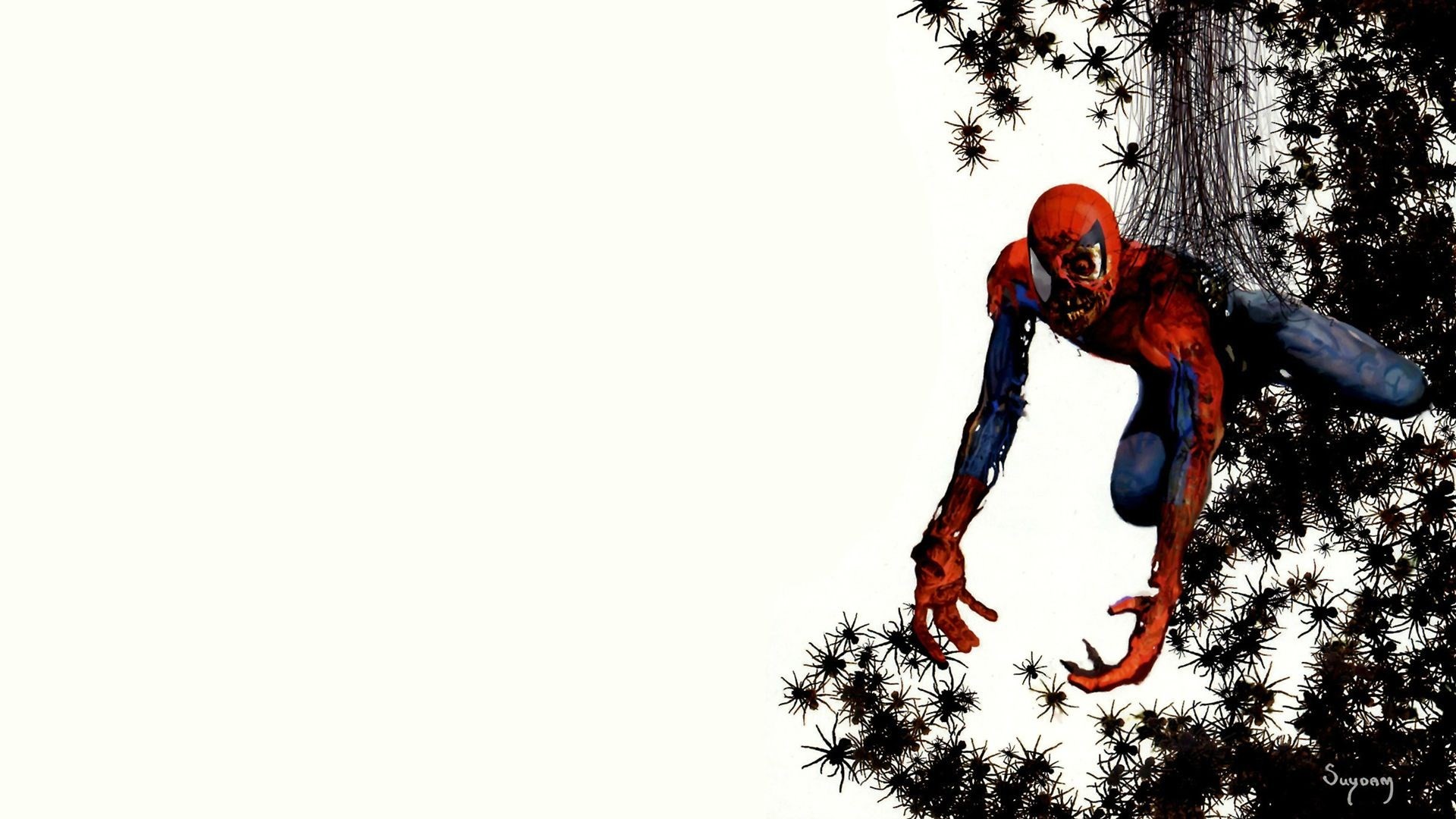 wallpaper zombies,spider man,superhero,fictional character,extreme sport,recreation