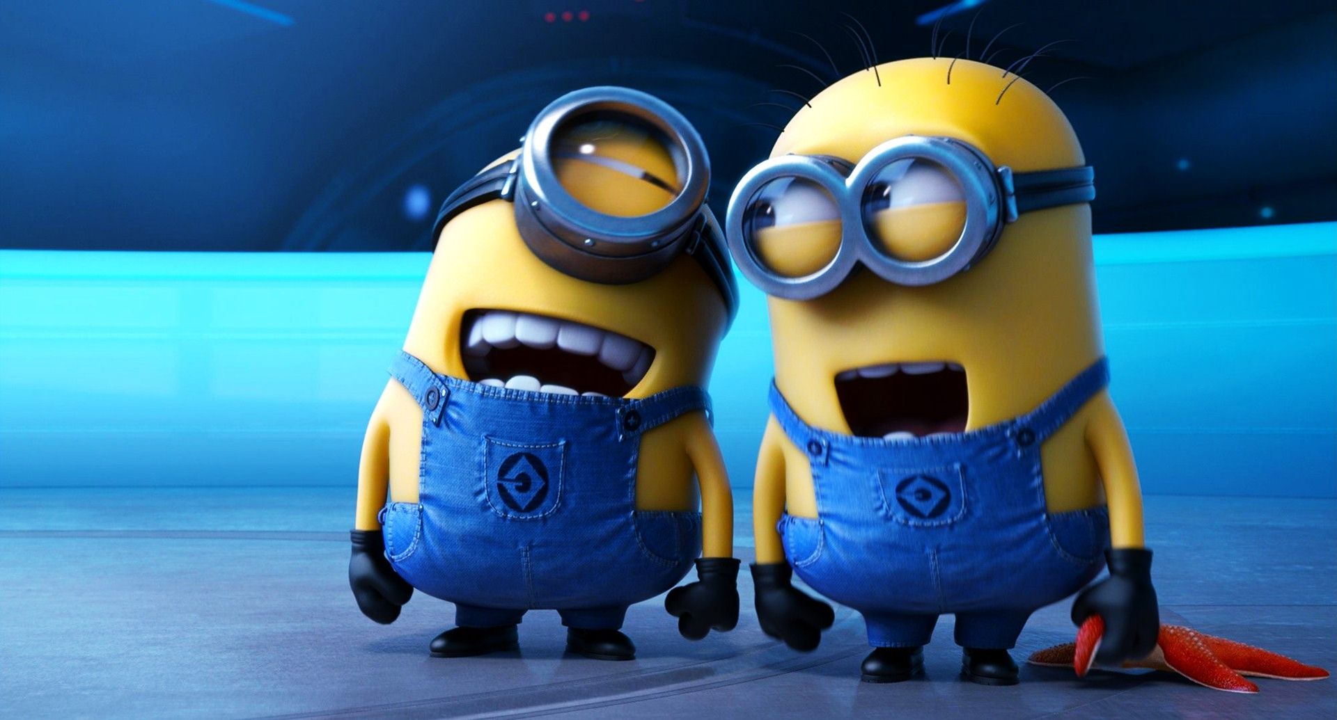 sfondi de los minions,blu,giallo,animazione,giocattolo,cartone animato