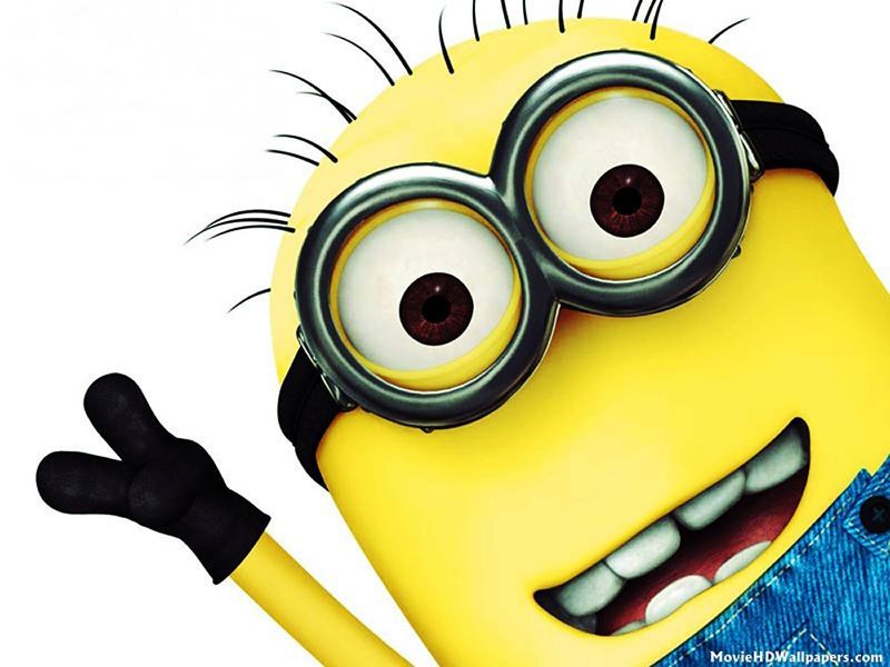 wallpapers de los minions,animated cartoon,cartoon,yellow,emoticon,smile