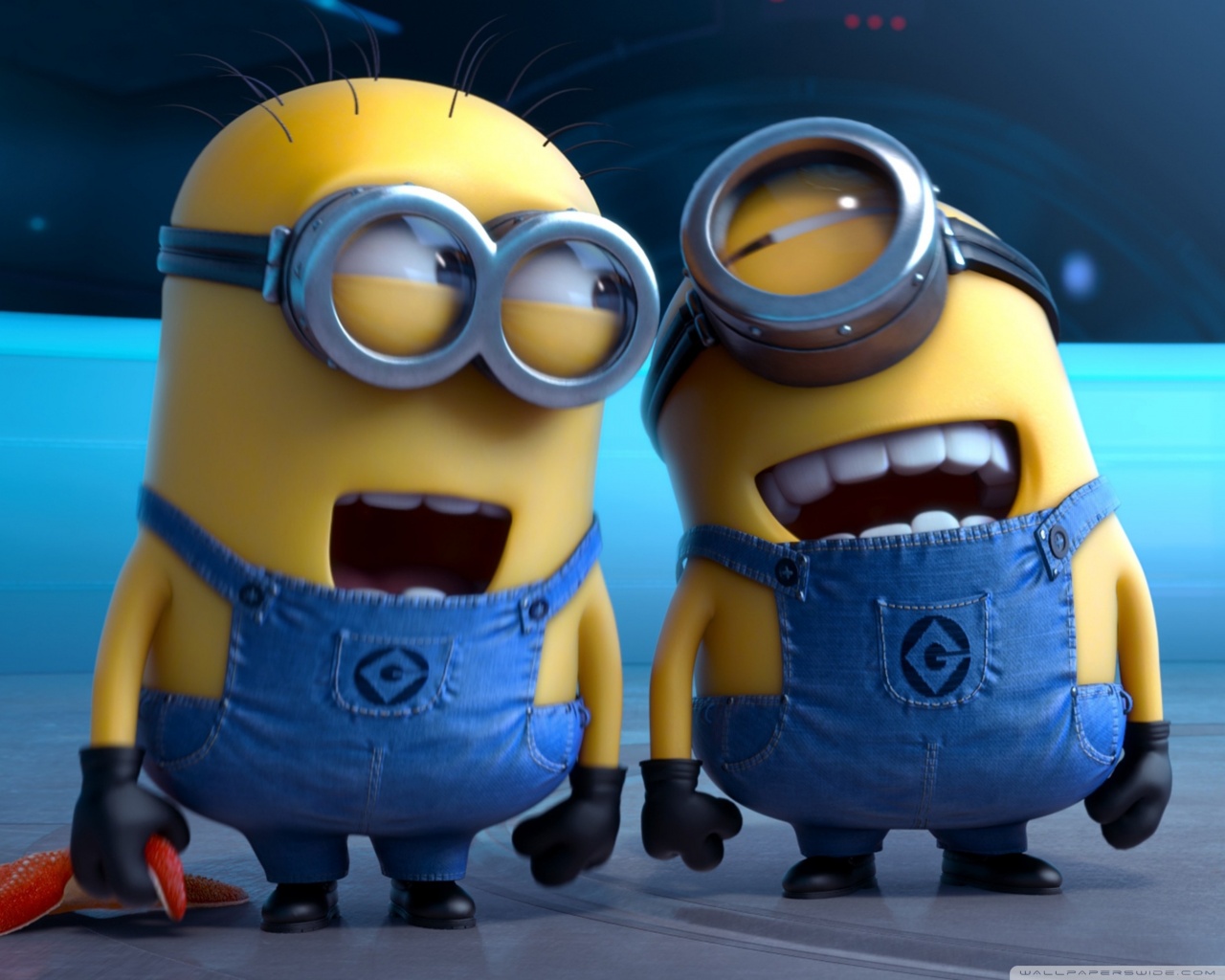 wallpapers de los minions,animated cartoon,cartoon,animation,toy,action figure