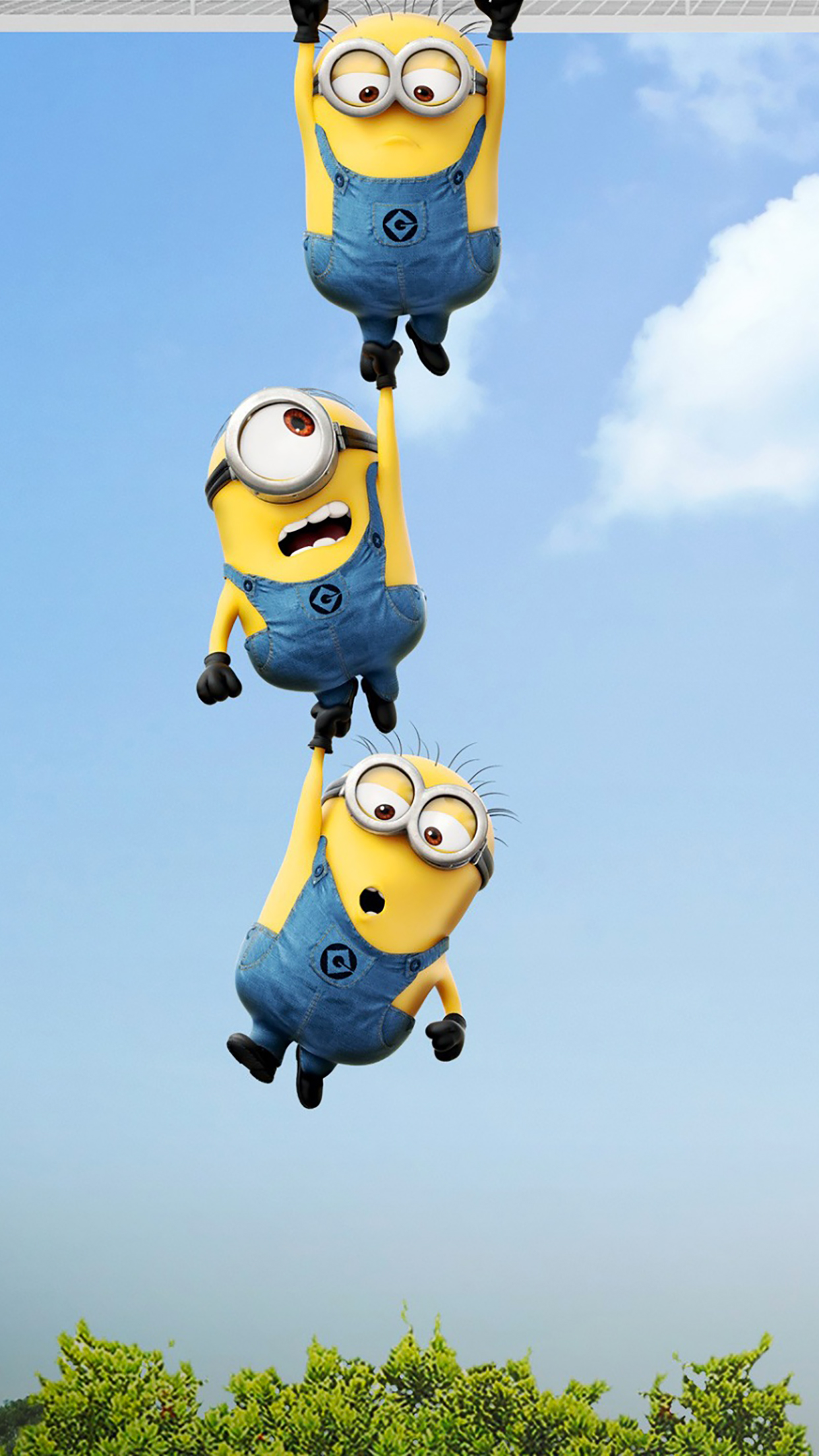 minions hd wallpaper for iphone,cartoon,animated cartoon,street light,animation,sky