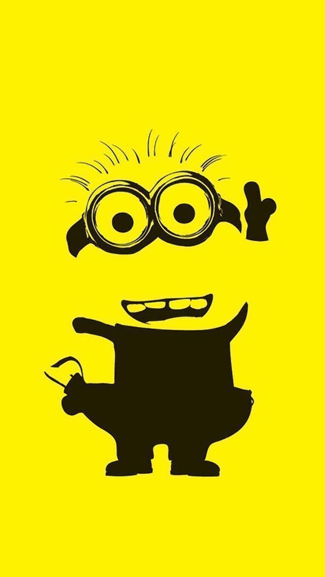 minions hd wallpaper for iphone,cartoon,facial expression,yellow,illustration,smile