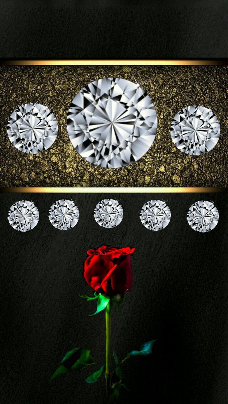 Diamond Rose Wallpaper Hd- WallpaperUse