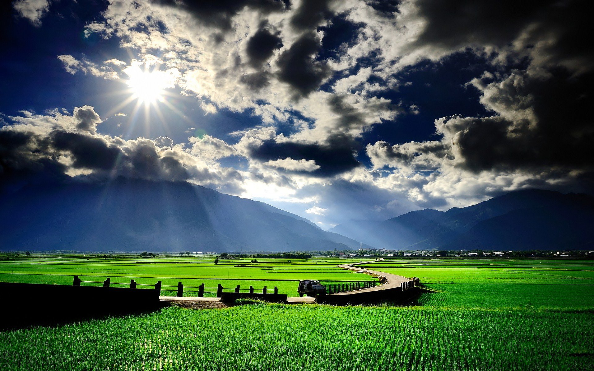 vip tapete hd,himmel,natürliche landschaft,grün,natur,wolke