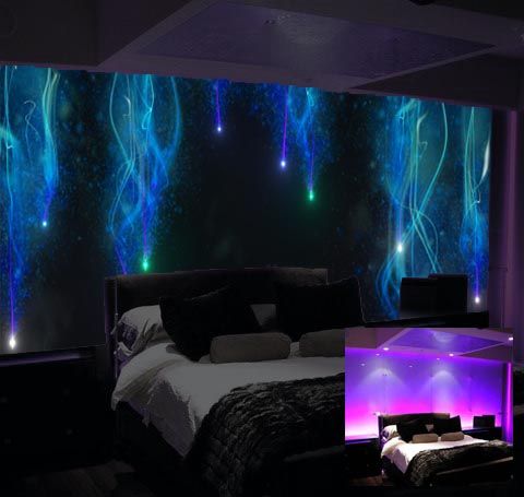 glow in the dark wallpaper for bedroom,lighting,room,light,wall,furniture