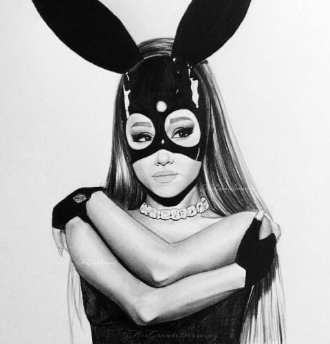 ariana grande dangerous woman wallpaper,ear,drawing,black and white,organ,eyewear