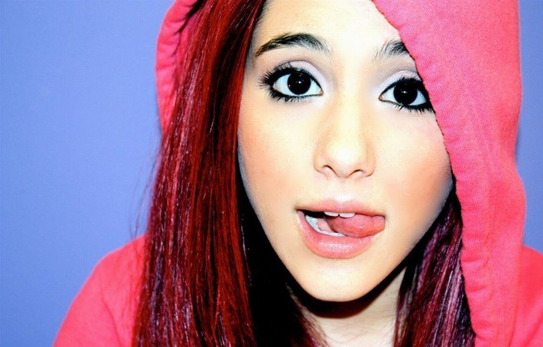 tapeten de ariana grande,haar,gesicht,augenbraue,lippe,rot