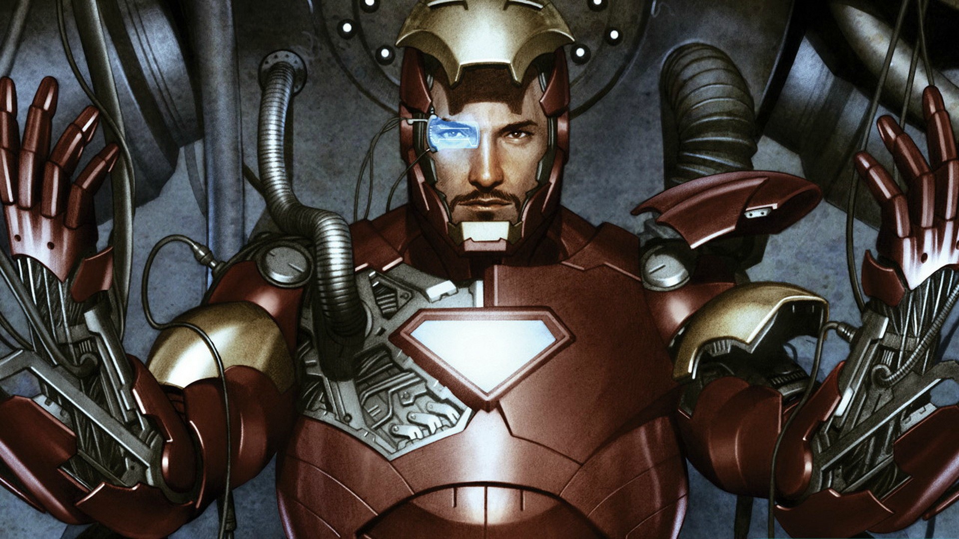 sfondo animato iron man,personaggio fittizio,supereroe,armatura,finzione,cg artwork