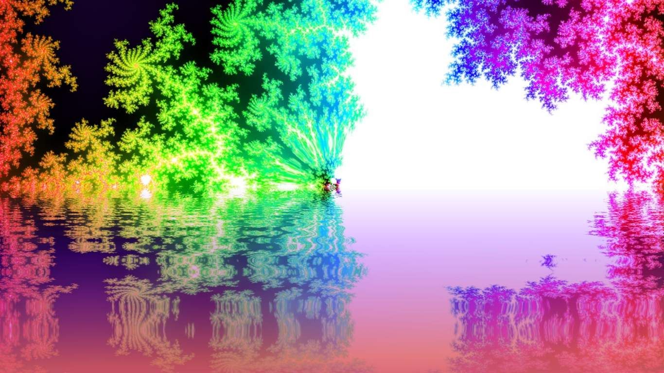 hermosos fondos de pantalla del arco iris,naturaleza,reflexión,verde,cielo,agua