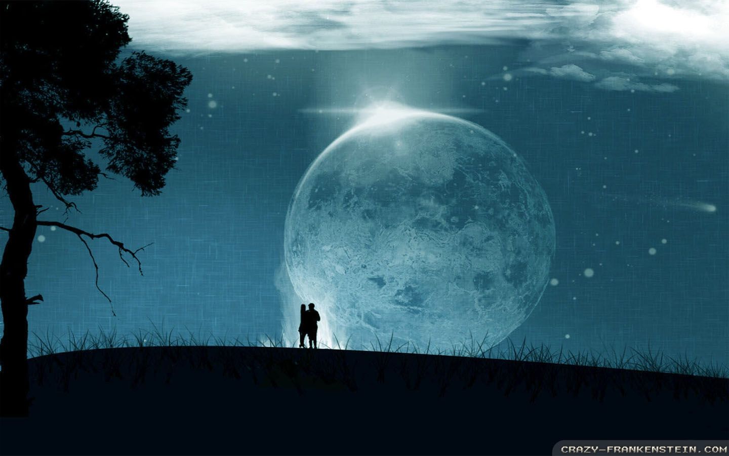 amor magia hd fondo de pantalla en vivo,naturaleza,cielo,luna,luz de la luna,ligero