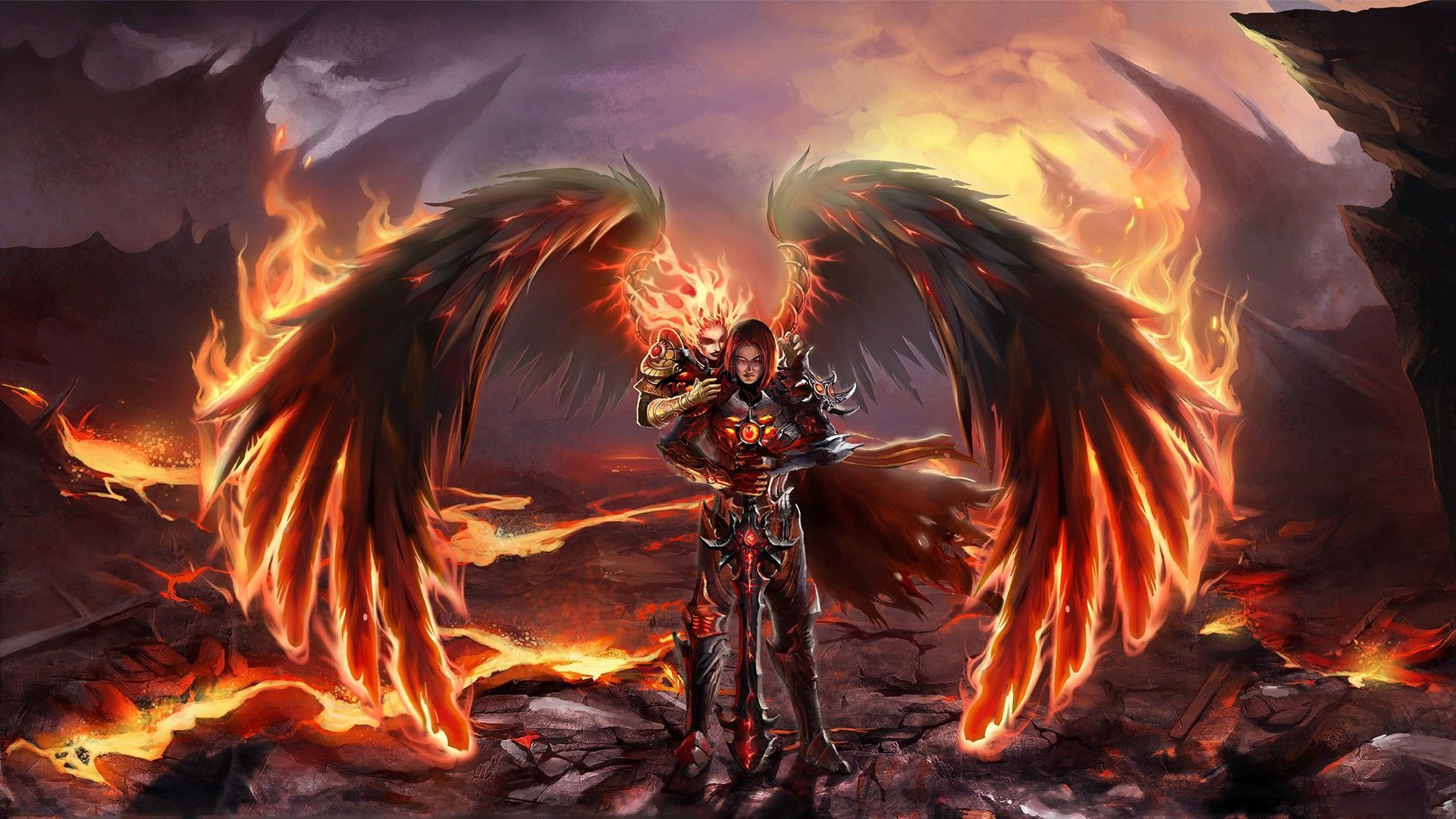 love magic hd live wallpaper,demon,mythology,geological phenomenon,cg artwork,fictional character