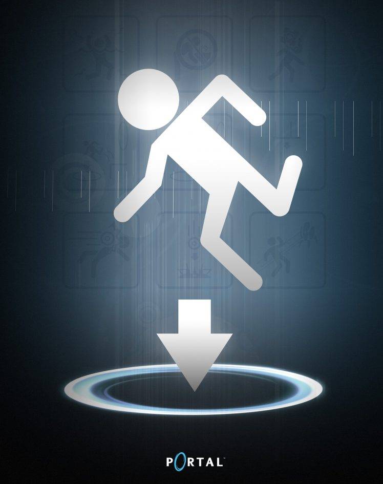 portal phone wallpaper,logo,font,animation,graphic design,graphics