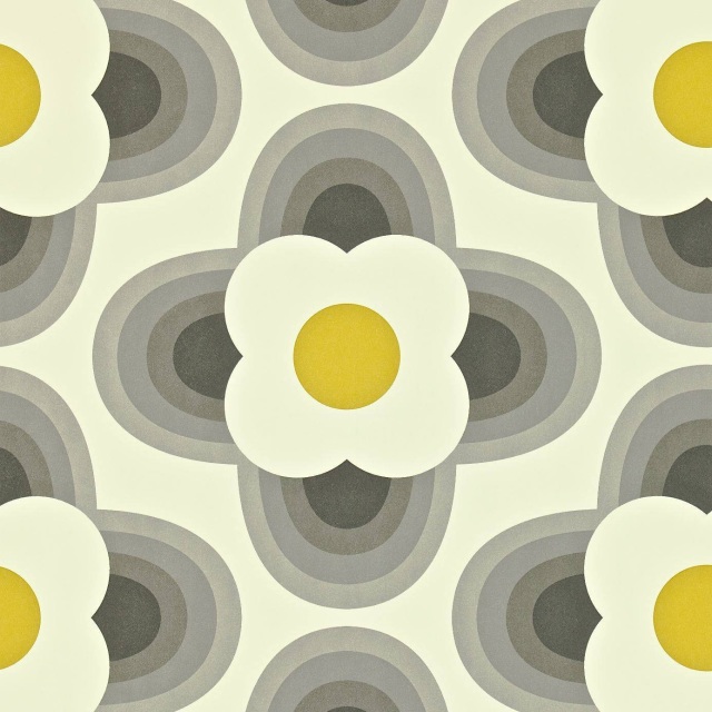 orla kiely style wallpaper,yellow,pattern,circle,brown,design
