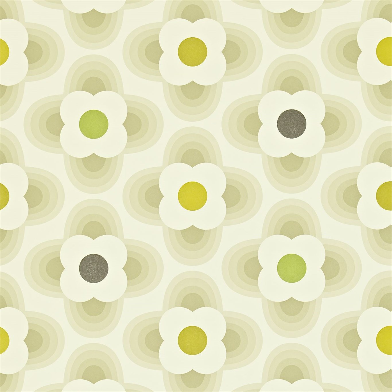 orla kiely style wallpaper,green,pattern,yellow,line,circle