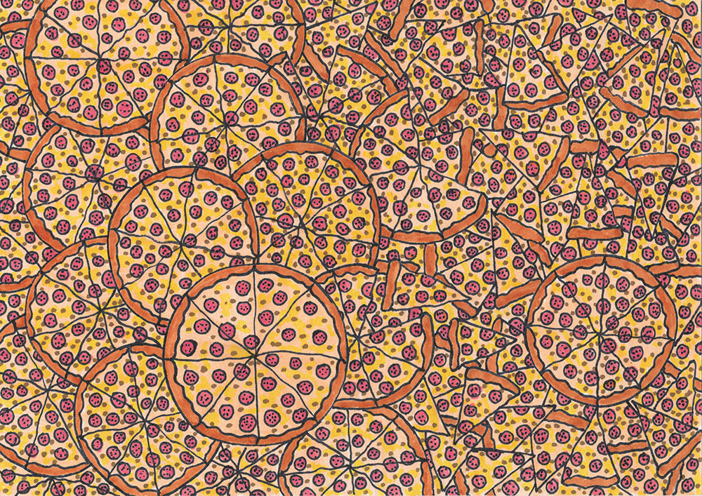 papier peint pizza tumblr,modèle,textile,motif,conception,art