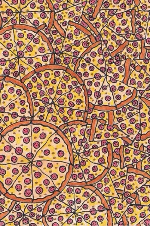 papier peint pizza tumblr,modèle,art,arts visuels,conception,textile