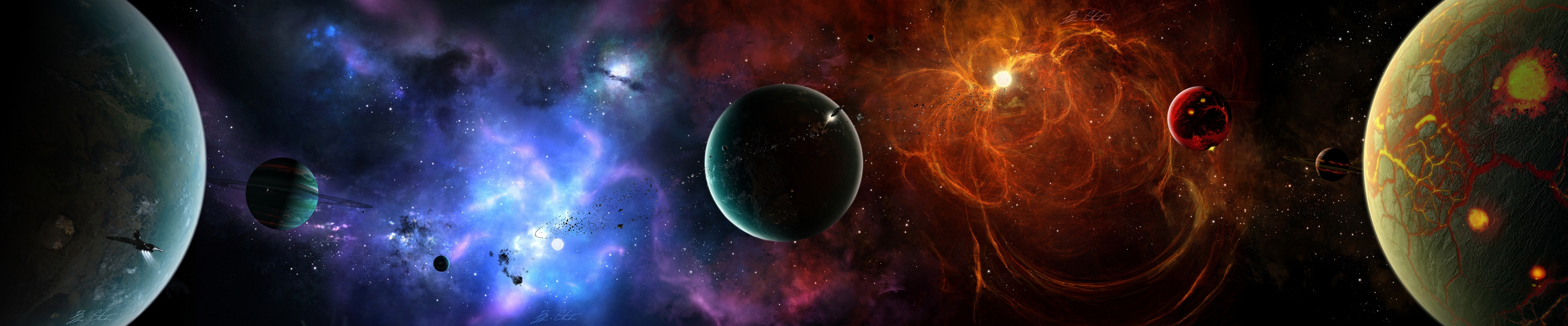 4480x1080 fondo de pantalla,espacio exterior,objeto astronómico,atmósfera,espacio,universo