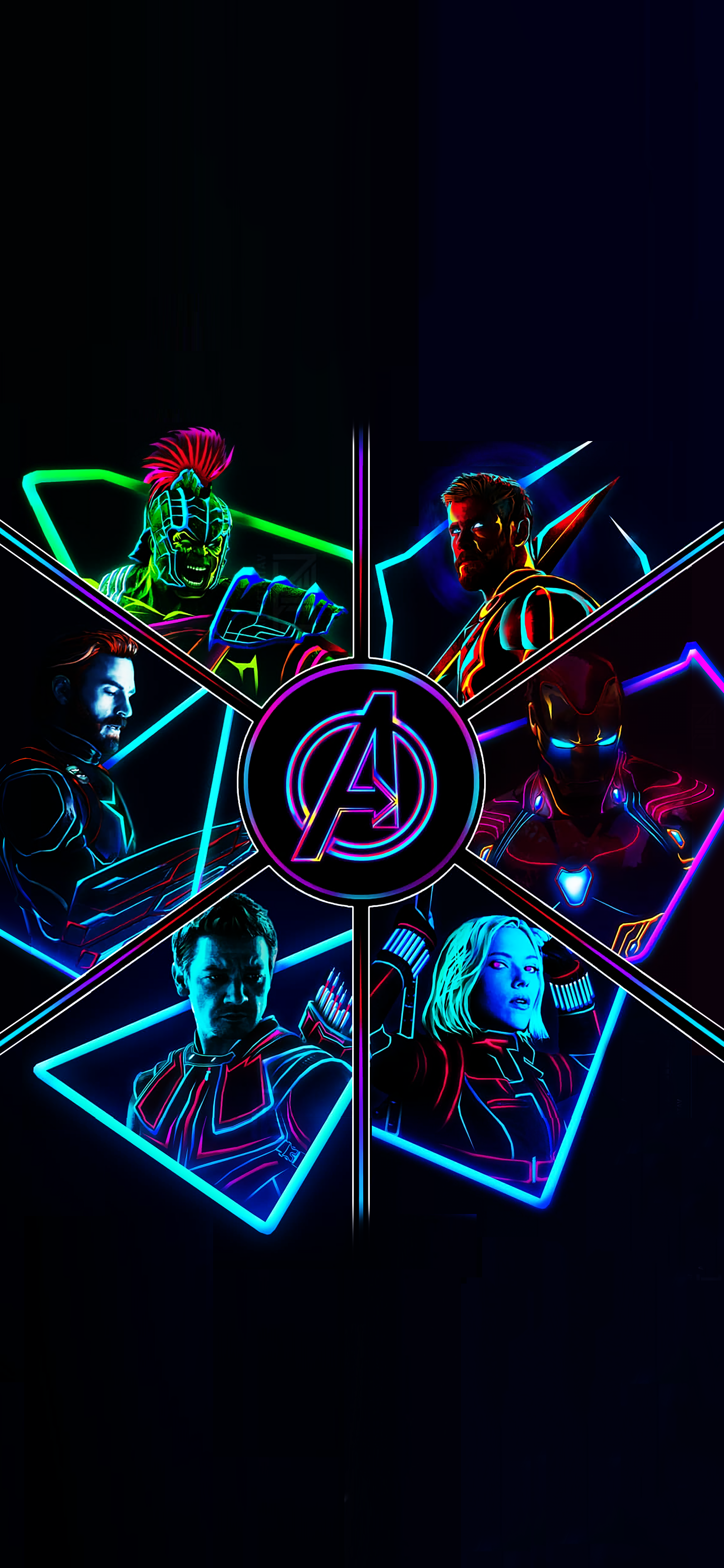 avengers wallpaper für handys,neon ,visuelle effektbeleuchtung,elektrisches blau,grafikdesign,spiele