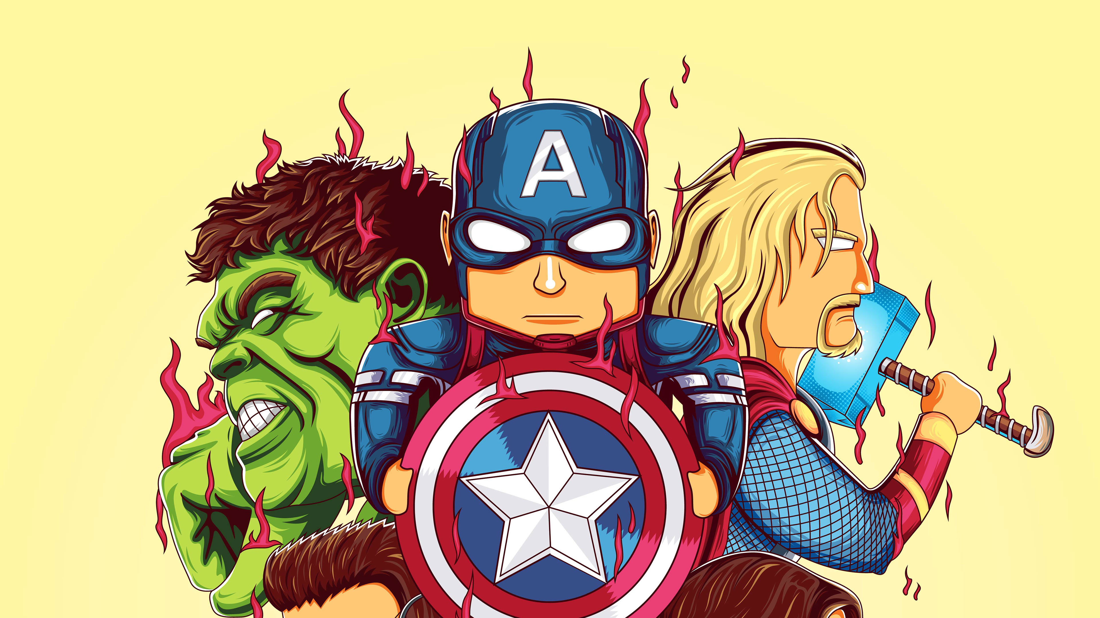 avengers cartoon wallpaper,hero,cartoon,superhero,fictional character,captain america