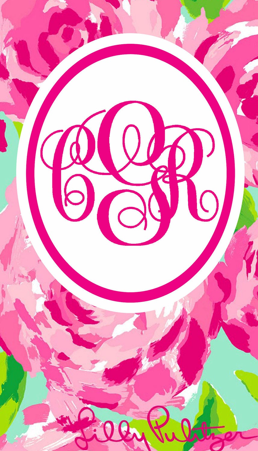 monogram iphone wallpaper,pink,magenta,design,pattern,clip art