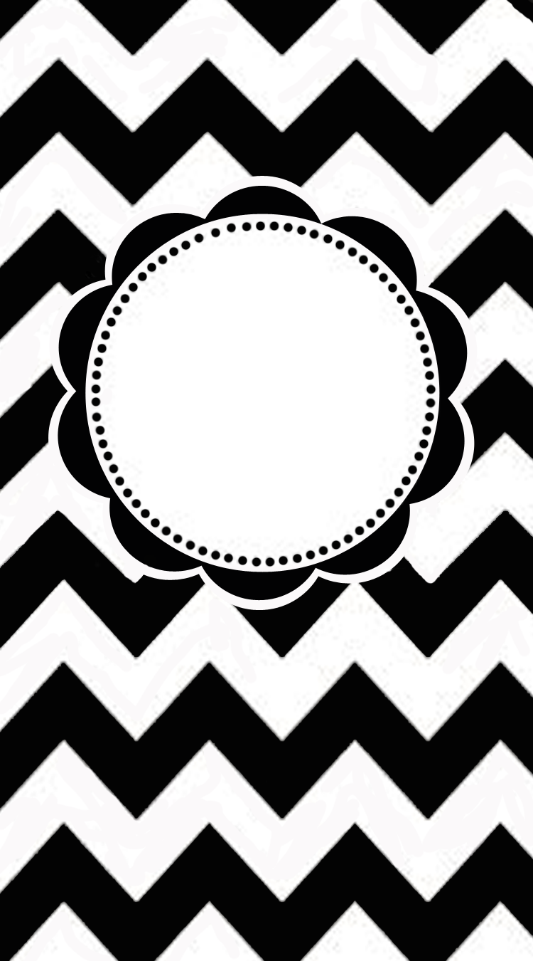 monogramm iphone wallpaper,muster,schwarz und weiß,einfarbig,kreis,design