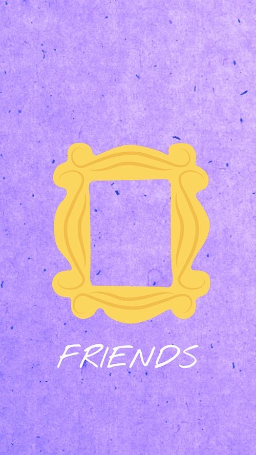 friends wallpaper iphone,blue,purple,yellow,violet,text