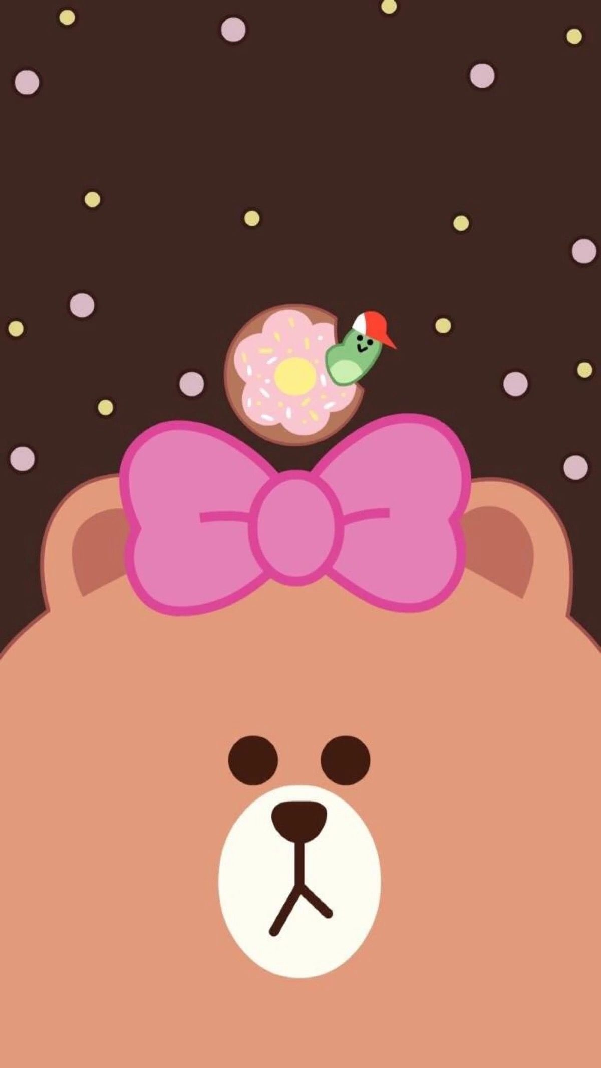 friends wallpaper iphone,cartoon,pink,illustration,teddy bear,animation
