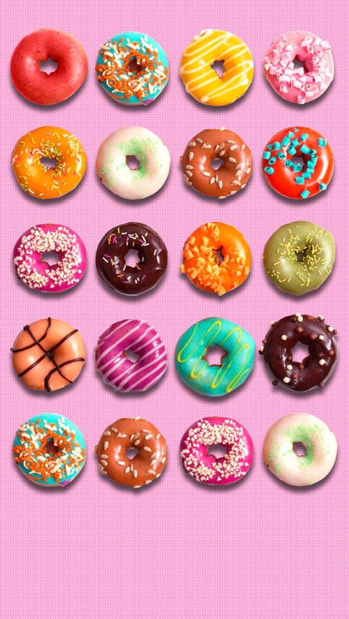 donut wallpaper für iphone,taste,krapfen,korn,backwaren,gebäck