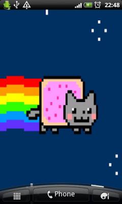 nyan katze live wallpaper,karikatur,technologie,spiele,schriftart,animation