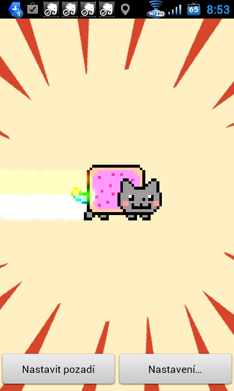 nyan cat live wallpaper,cartoon,text,illustration,graphic design,line