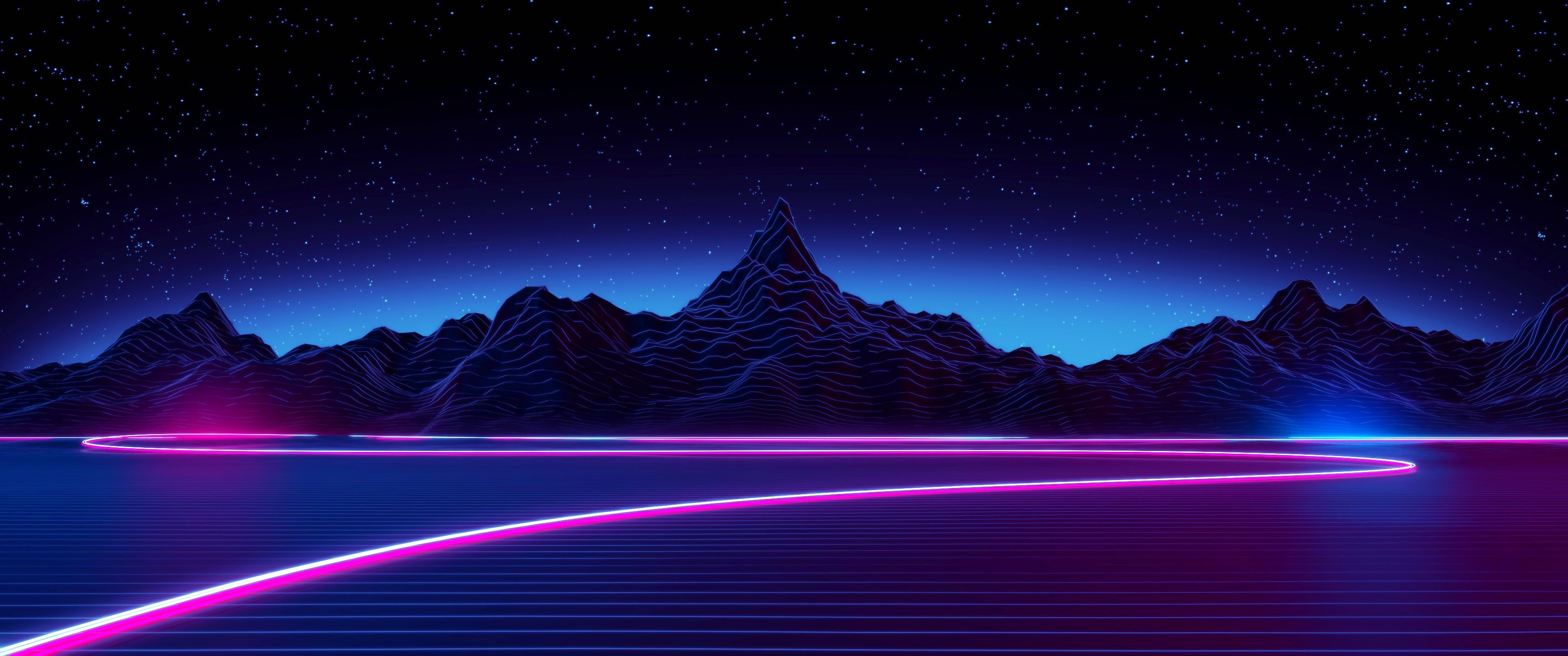 retro neon wallpaper,sky,nature,purple,natural landscape,light