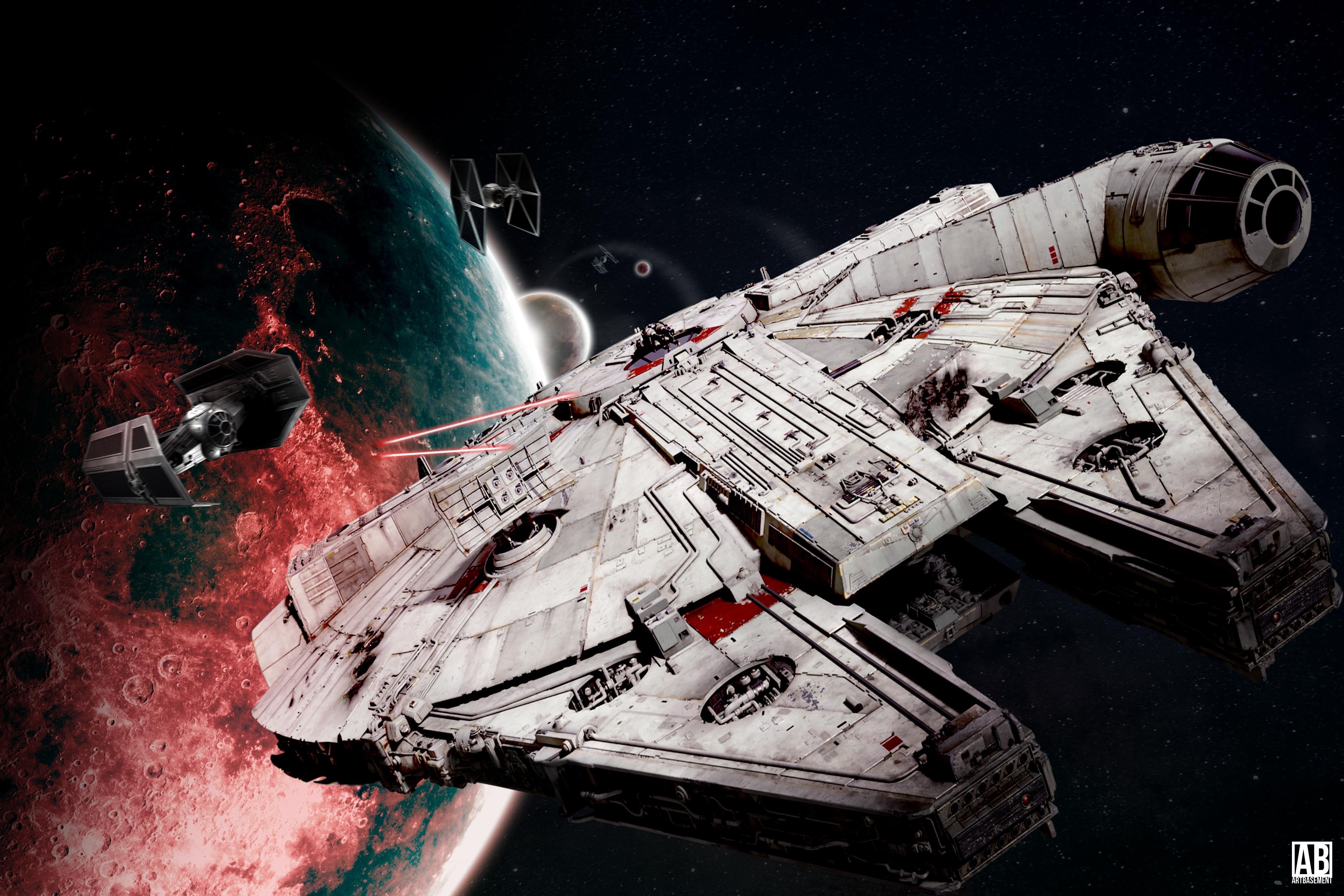 millenium falcon wallpaper,spacecraft,space station,space,outer space,vehicle
