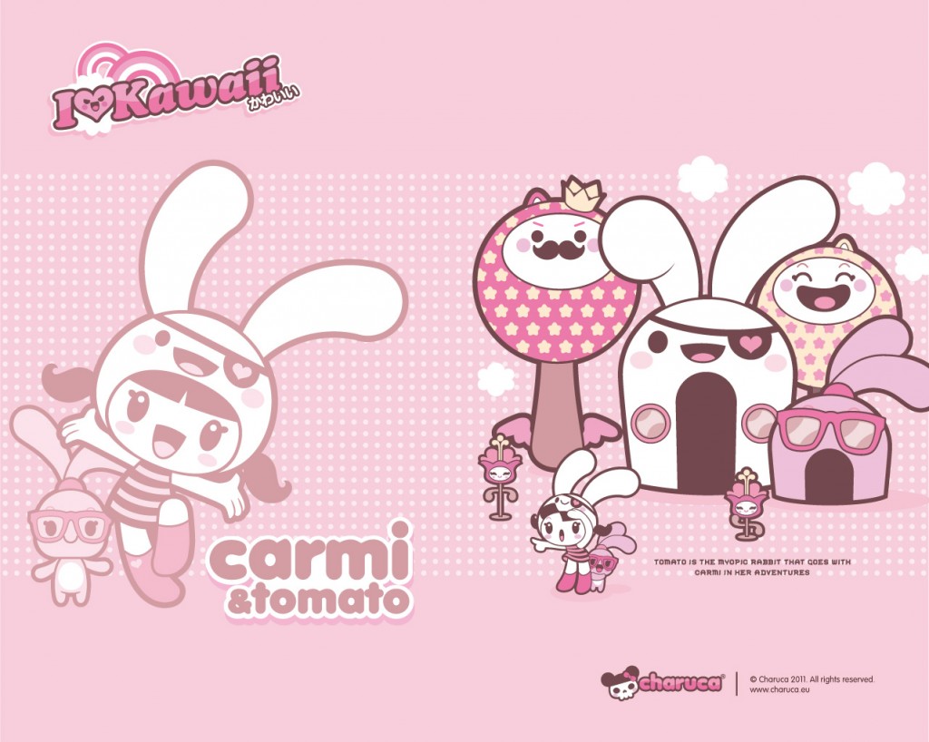 desktop di carta da parati kawaii,cartone animato,rosa,testo,illustrazione,design