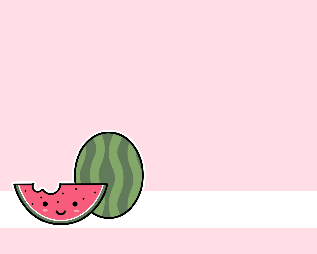 kawaii wallpaper desktop,melone,wassermelone,obst,gurke,kürbis