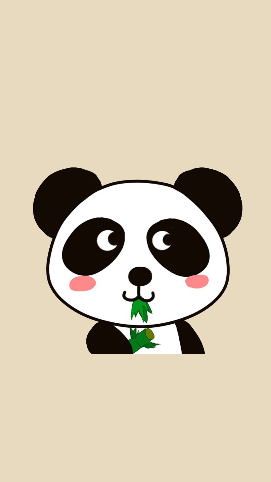 kawaii panda wallpaper,dibujos animados,oso,ilustración,panda,hocico