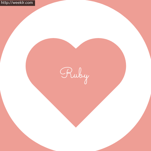 ルビーの名前の壁紙,心臓,ピンク,赤,愛,テキスト
