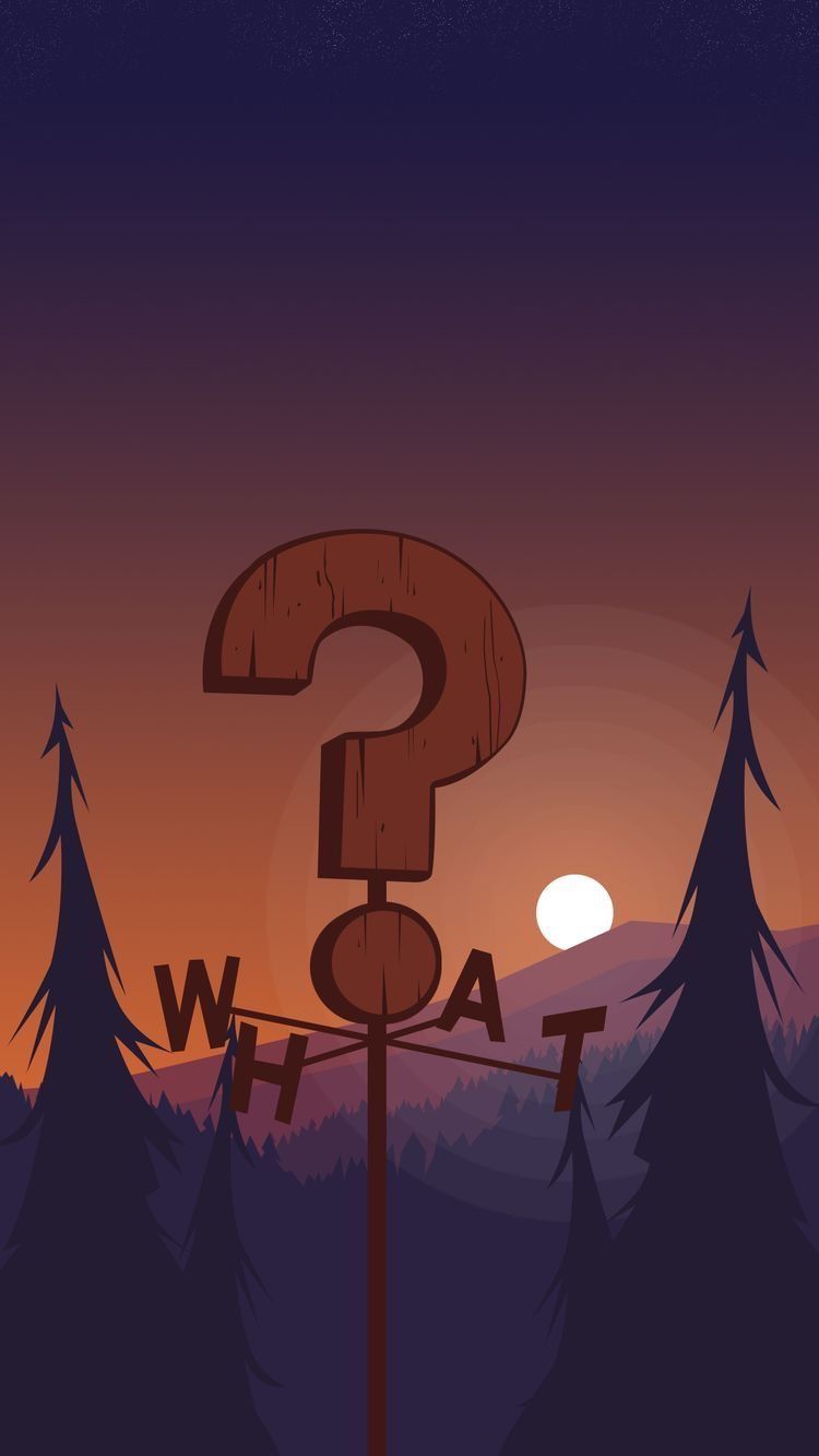 gravity falls phone wallpaper,sky,illustration,font,animation,fiction