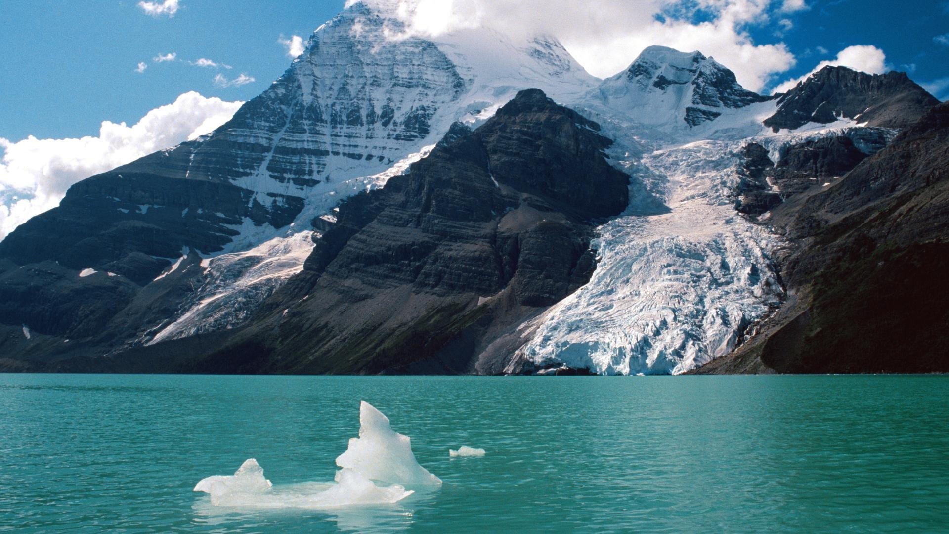 carta da parati rockies,paesaggio naturale,natura,lago glaciale,montagna,iceberg