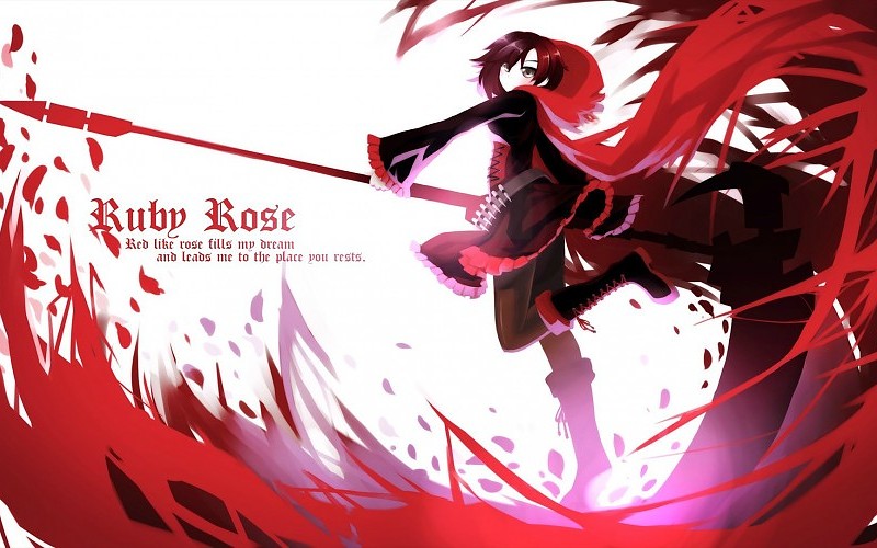 ruby rose rwby tapete,cg kunstwerk,anime,grafikdesign,karikatur,illustration