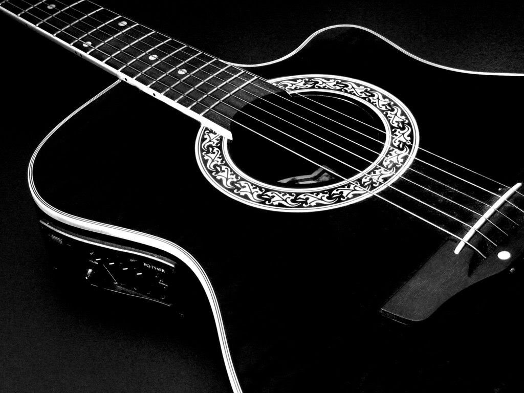 黒ギターの壁紙,ギター,楽器,アコースティックギター,撥弦楽器,ベースギター