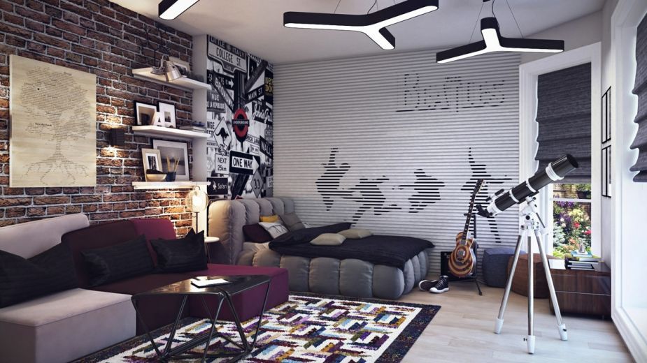guitar wallpaper for bedroom,wall,living room,interior design,room,property