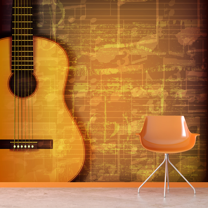 papel tapiz de guitarra para dormitorio,guitarra,guitarra acustica,instrumento musical,instrumentos de cuerda pulsada,accesorio para instrumentos de cuerda