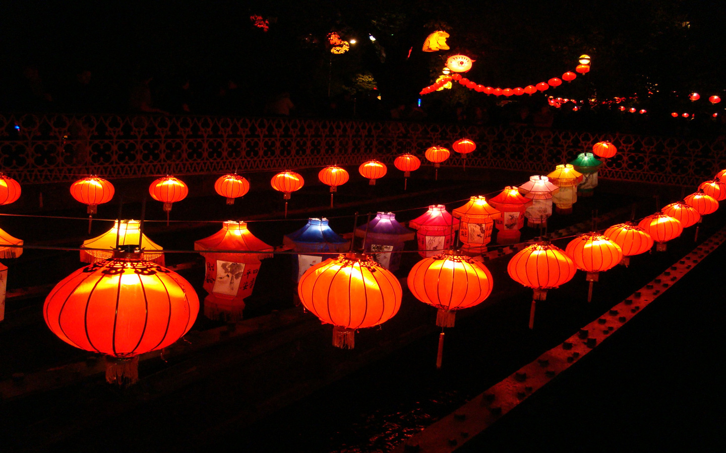 papier peint lanterne chinoise,lanterne,éclairage,lumière,orange,nuit