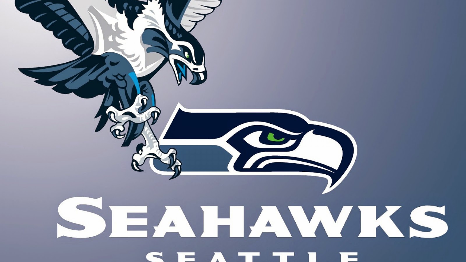 seahawks logo wallpaper,eagle,bird,logo,font,bird of prey