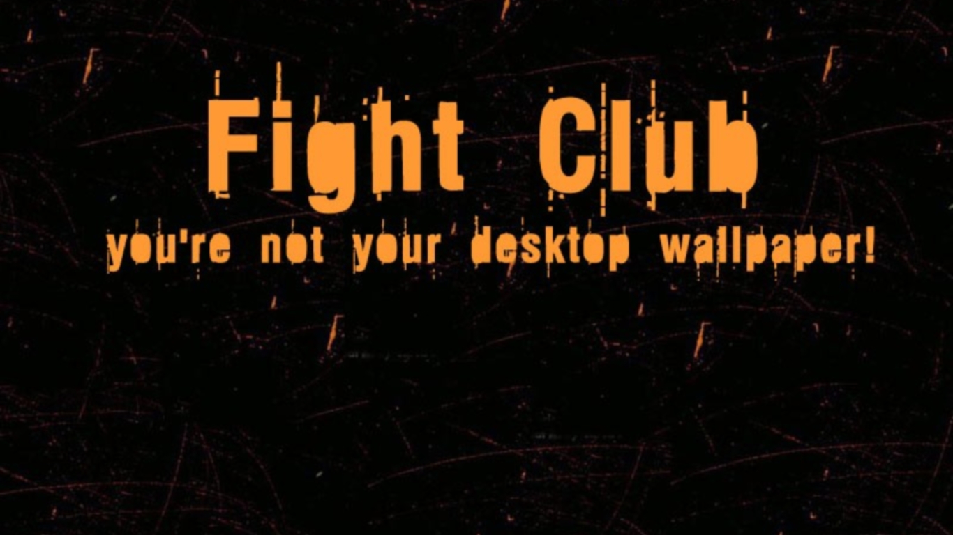 Fight Club Wallpaper Iphone Font Text Sky Darkness Graphics Wallpaperuse