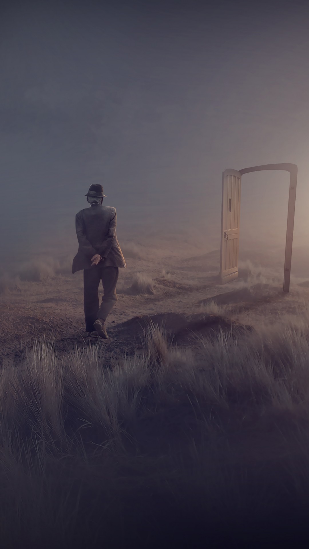 alone man wallpaper,atmospheric phenomenon,sky,atmosphere,photography,fog